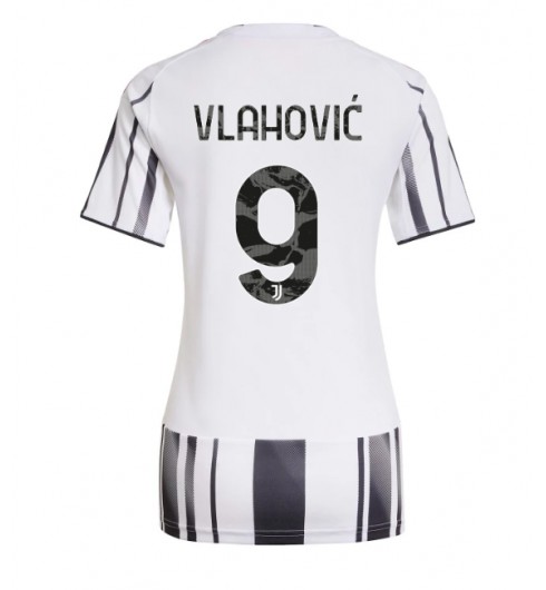 Juventus Dusan Vlahovic #9 Hjemmedrakt Dame 2025-26 Korte ermer Juventus Dusan Vlahovic #9 Hjemmedrakt Dame 2025-26 Korte ermer